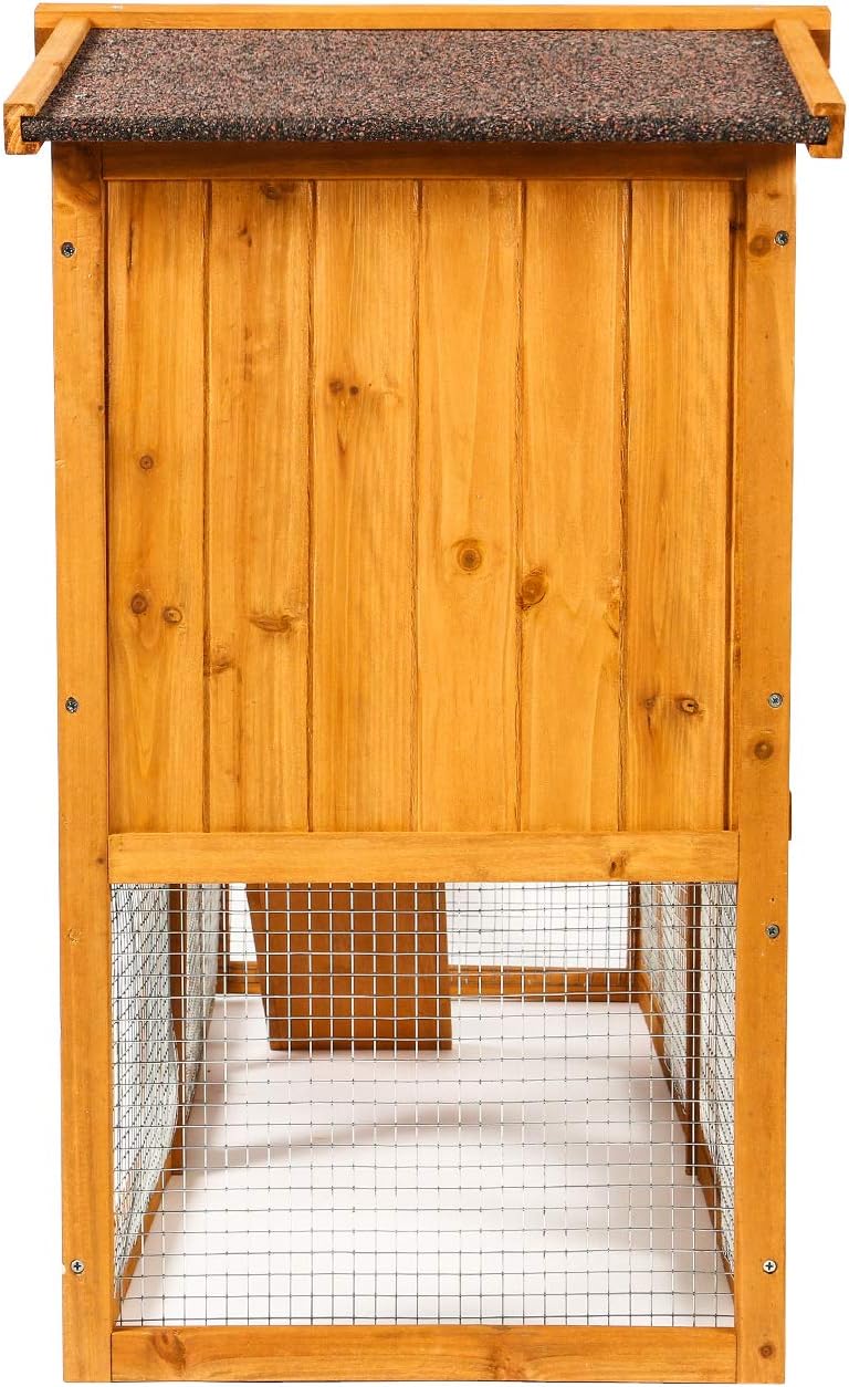 Large Wooden Outdoor Chicken Coop with Removable Tray & Ramp H588