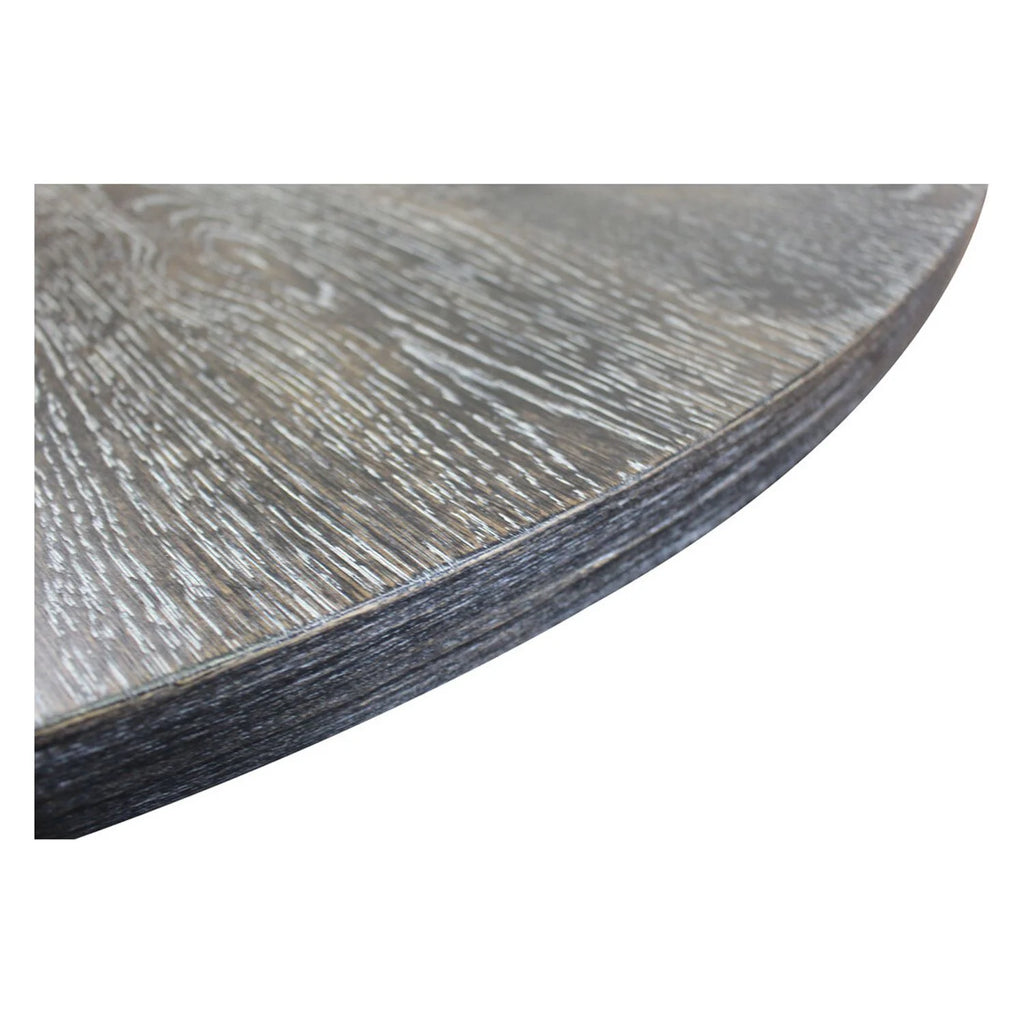 Weathered Gray Wood Round Dining Table L691390