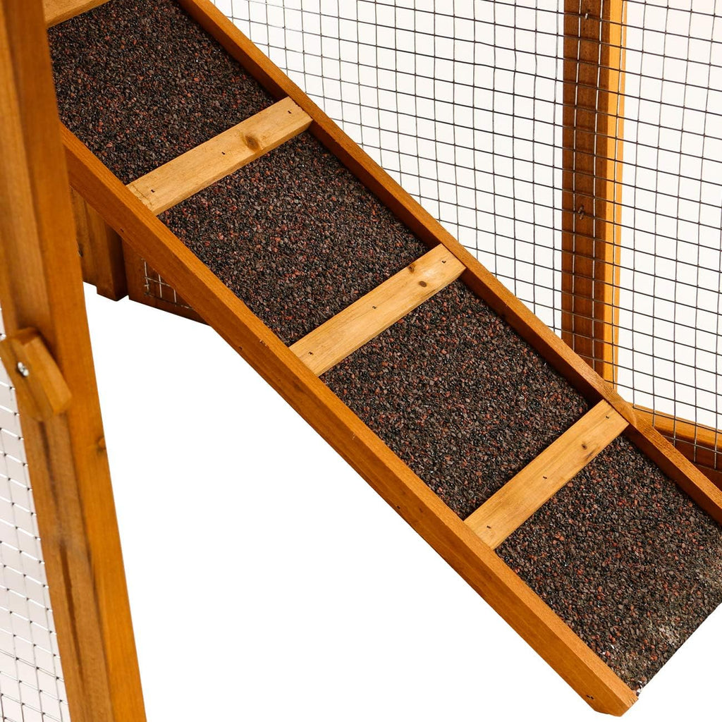 Large Wooden Outdoor Chicken Coop with Removable Tray & Ramp H588