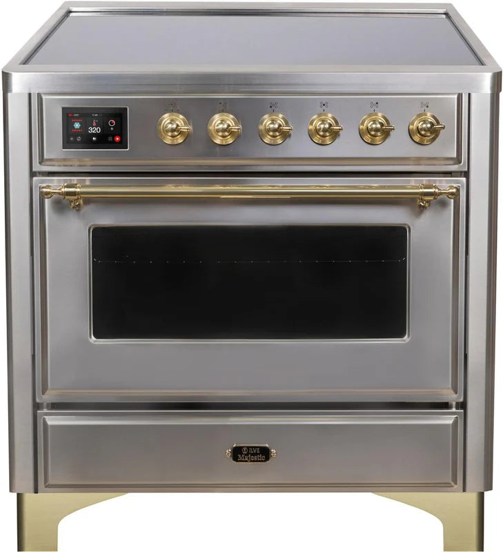 36 Induction Range with Electric Oven in Stainless Steel V37879