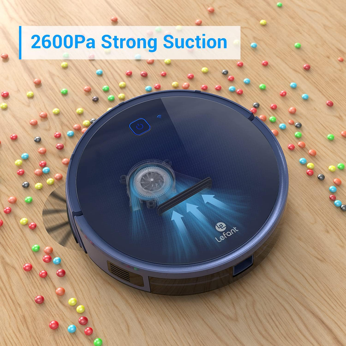Robot Vacuum Cleaner, 2600Pa Suction, 120 mins Runtime Z787993