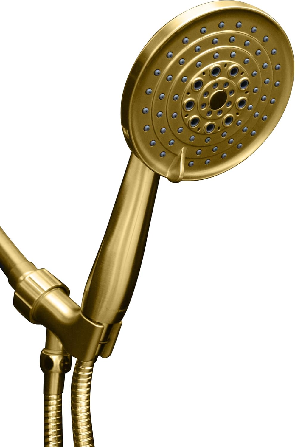 Brushed Nickel Hand Held Shower Head with Stainless Steel Hose, Pack of 2 E803