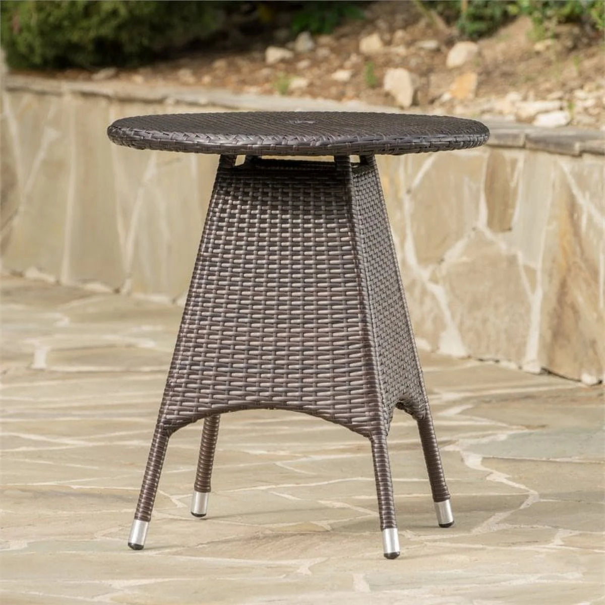 Round Wicker Patio Dining Table A848