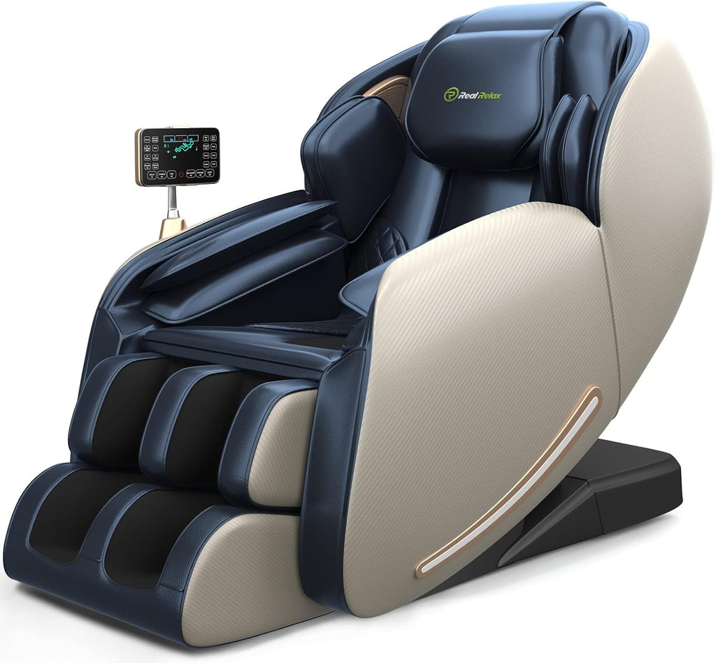 Full Body Zero Gravity SL-Track Shiatsu Massage Chair Recliner with Heat Foot Roller K64535