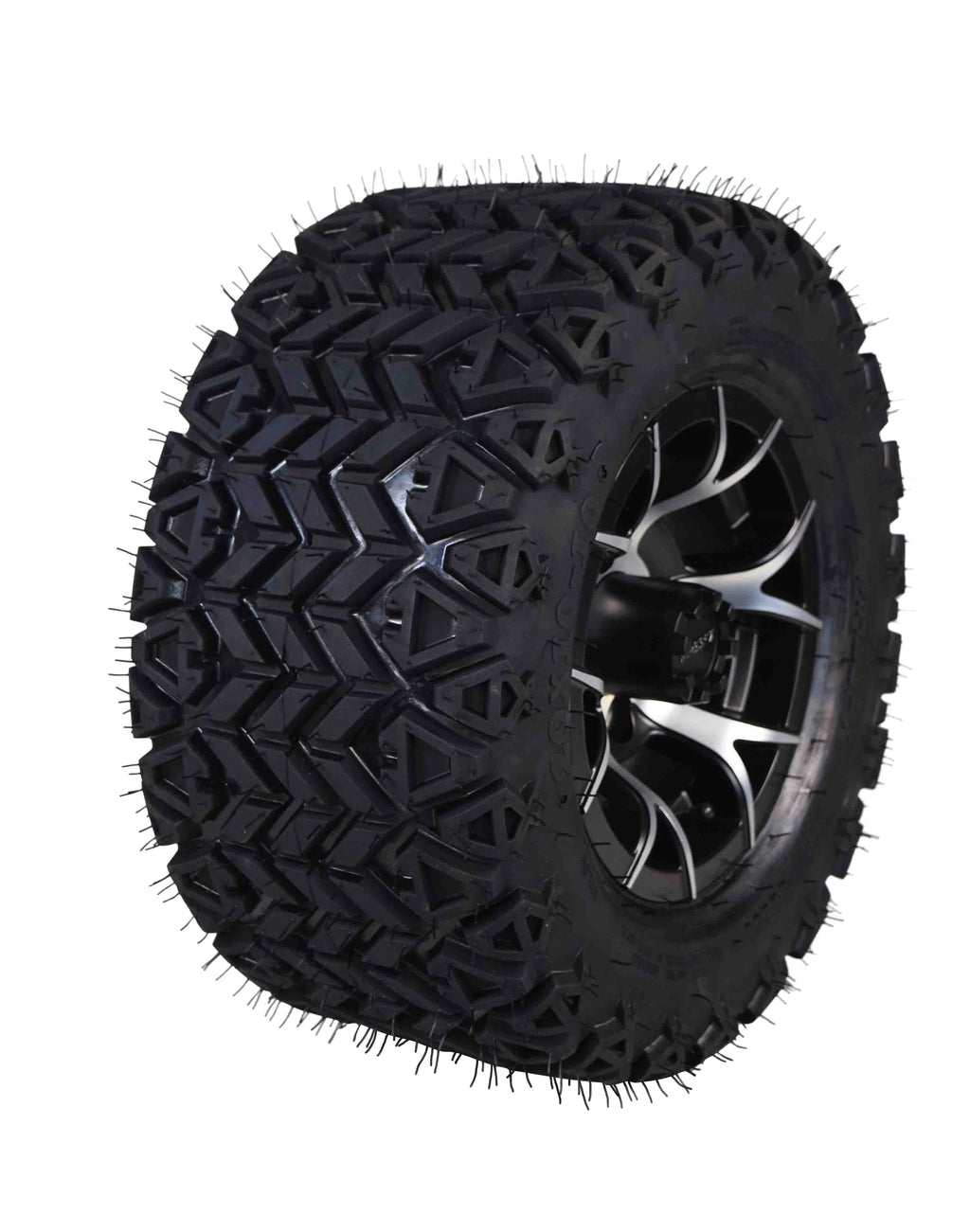 20x10-10 Golf Cart Turf Tire & Black Wheel Kit M471