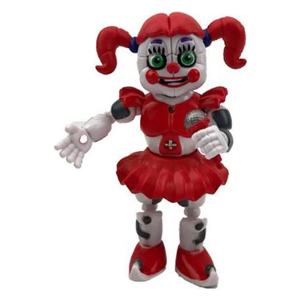 5Pcs FNAF Funtime Freddy Foxy Movable Action Figures J7106