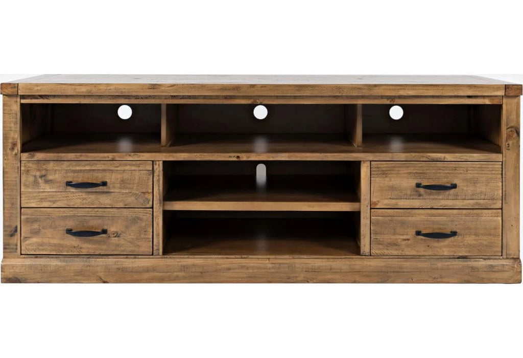 Rustic Distressed Pine TV Stand Q310883