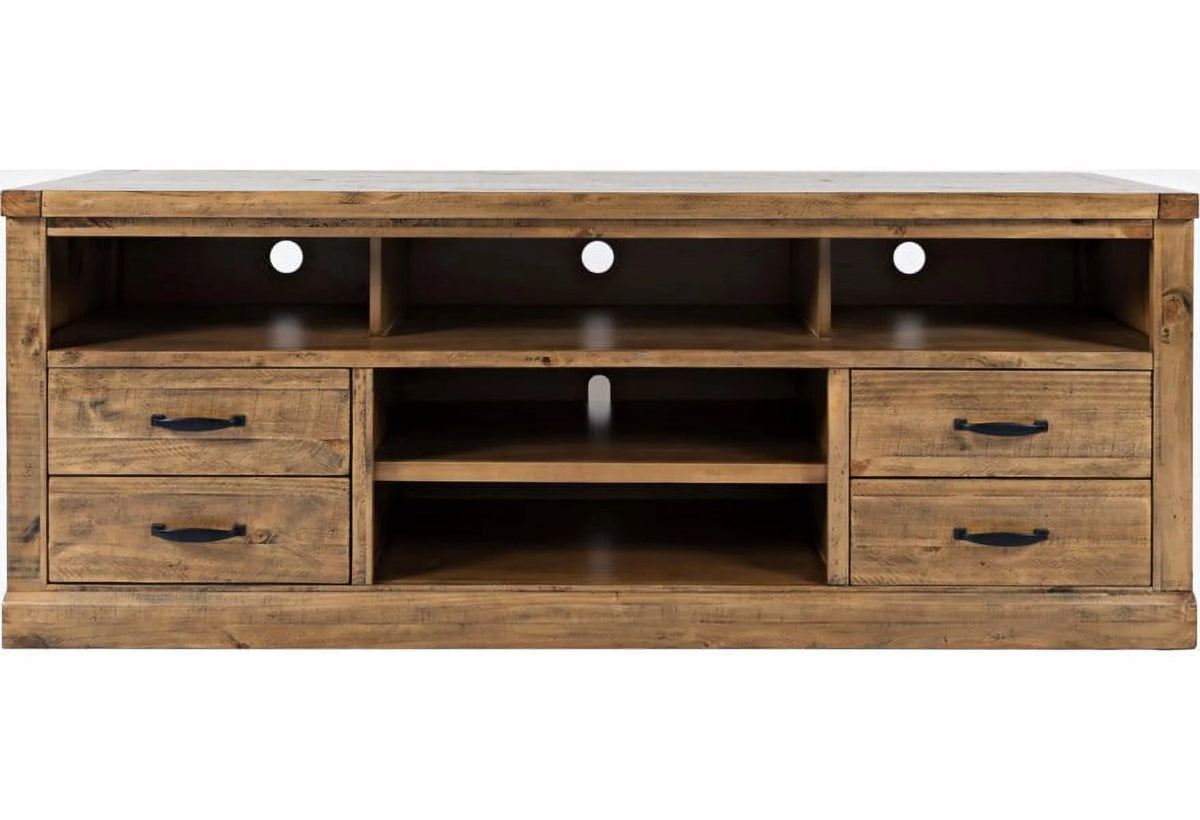 Rustic Distressed Pine TV Stand Q310883