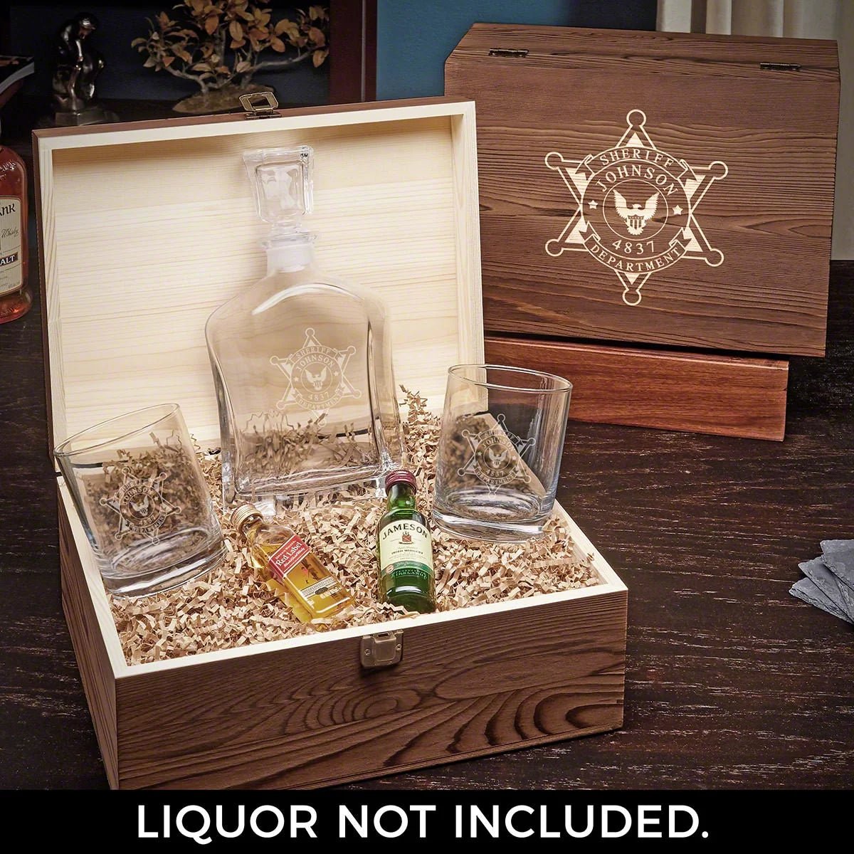 Personalized Whiskey Decanter Set Q137429
