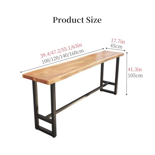 Solid Wood Bar Height Table 160cm long A215