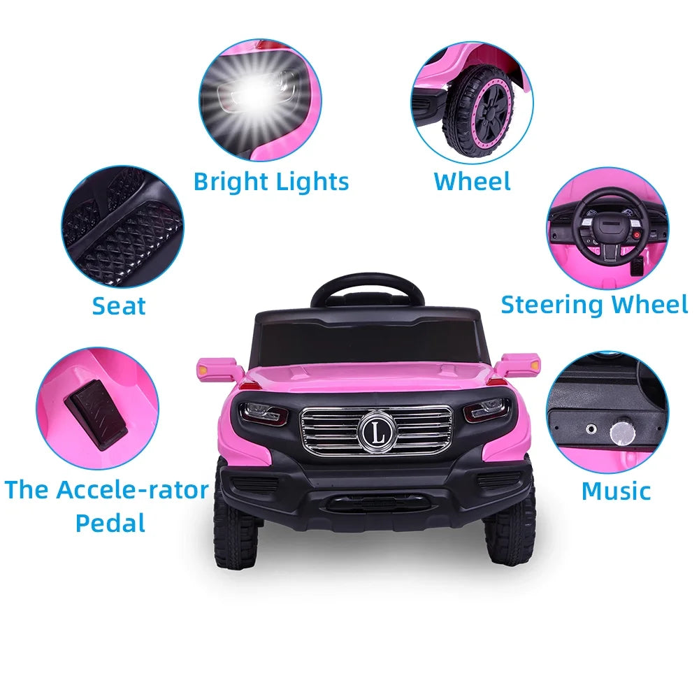 Pink Electric Ride on Car with Remote Control P896902