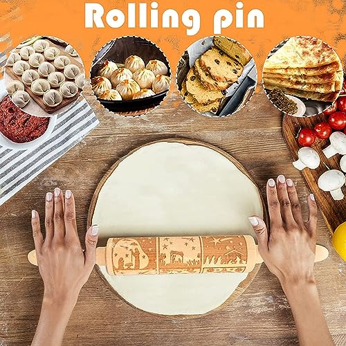 Wooden Engraved Rolling Pin S38222