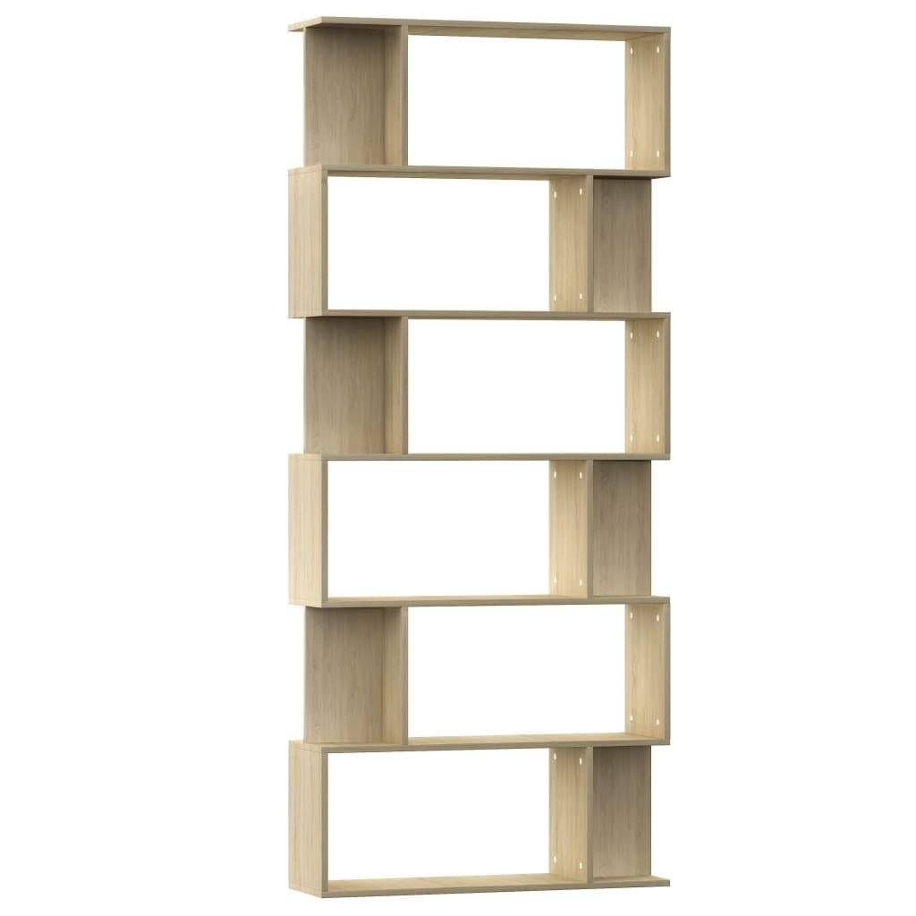White Chipboard Book Cabinet Room Divider F142