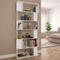 White Chipboard Book Cabinet Room Divider F142