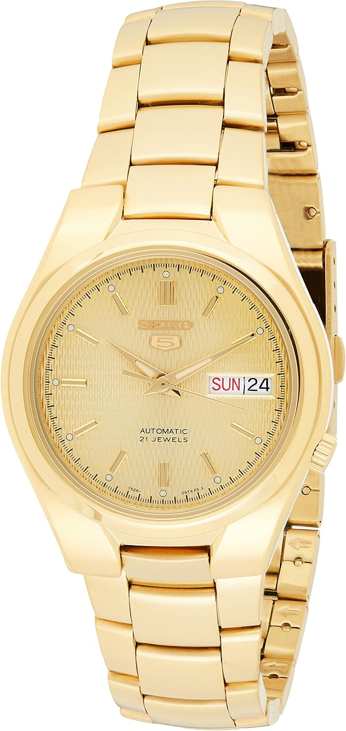 Gold Dial Gold-Tone Stainless Steel Automatic Watch Q269884