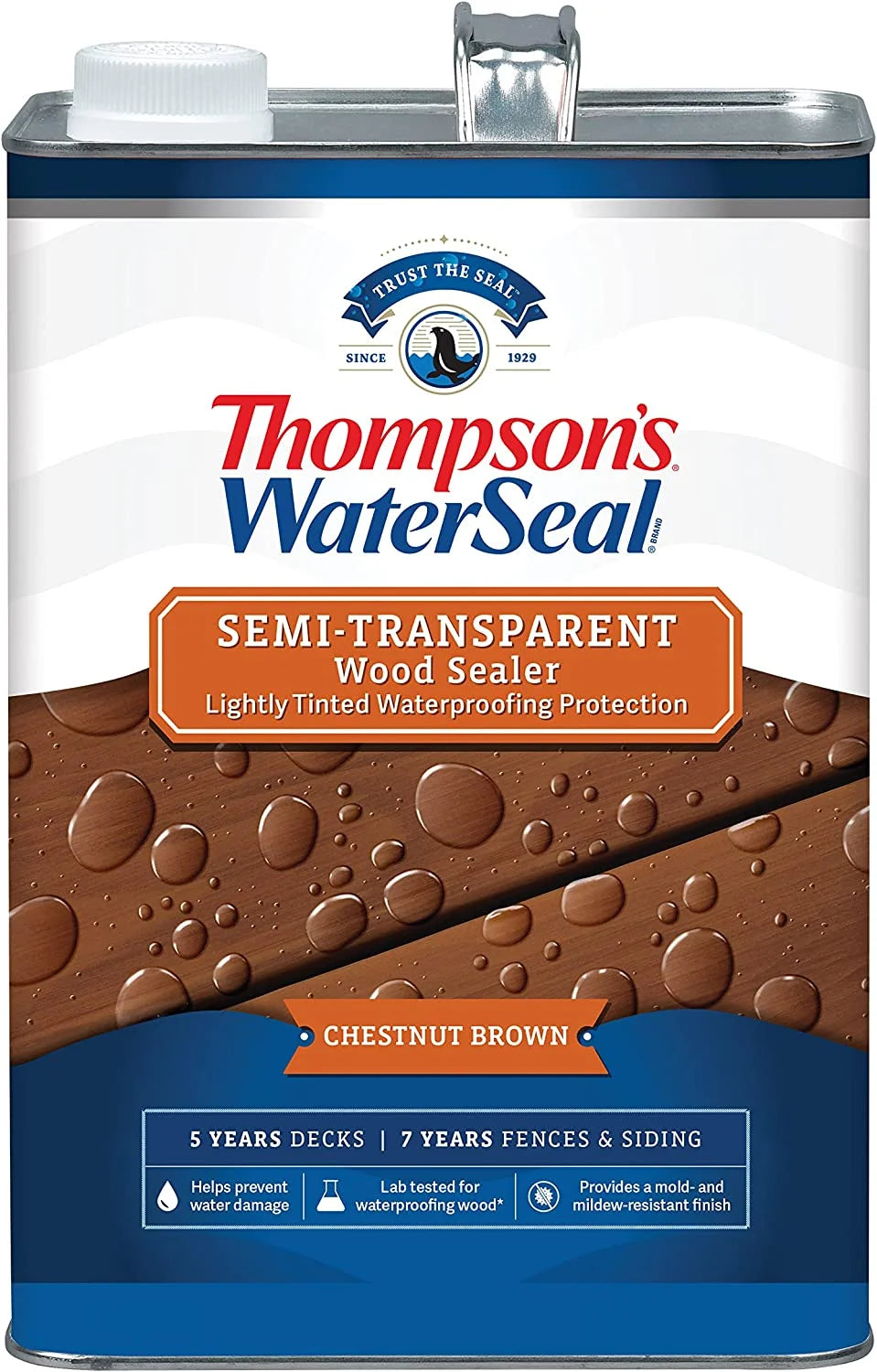 Semi-Transparent Chestnut Brown Wood Sealer Z97116
