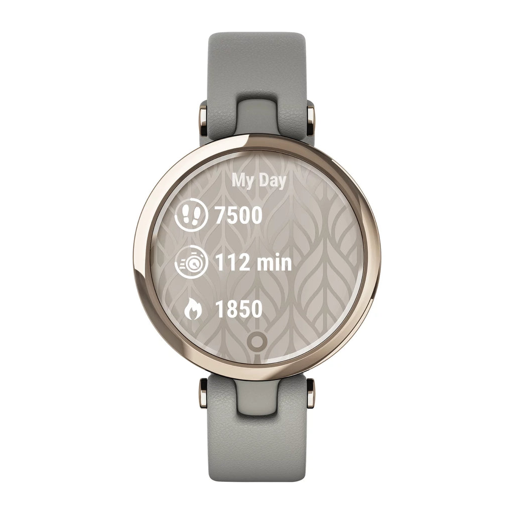 Cream Gold Smartwatch with Italian Leather Band V1412