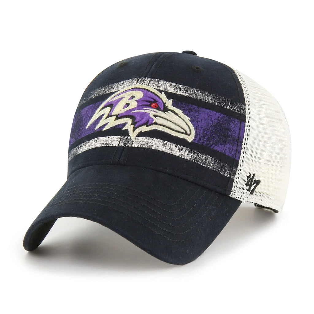 Men's Black/White Trucker Snapback Hat W3851