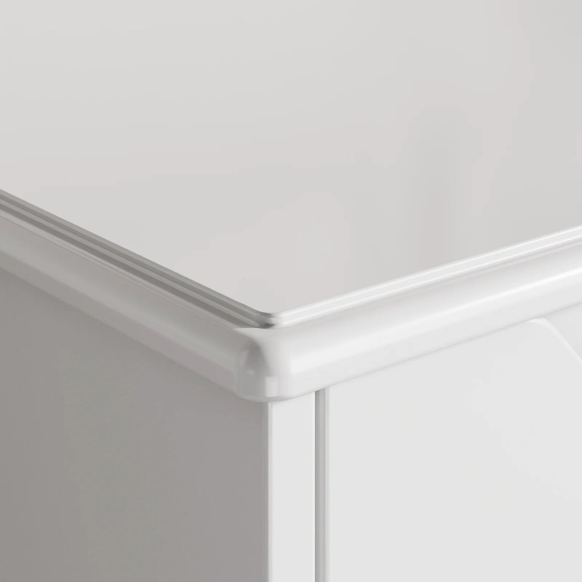 White 5 Drawer Wood Dresser J44669