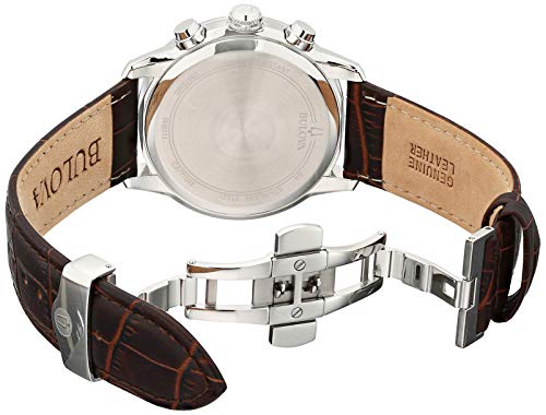 Men's Classic Chronograph Calendar Leather Strap Quartz Watch, 44mm N2542