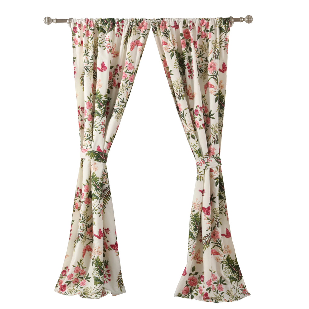 Botanical Curtain Panel 4 Piece Set E2106