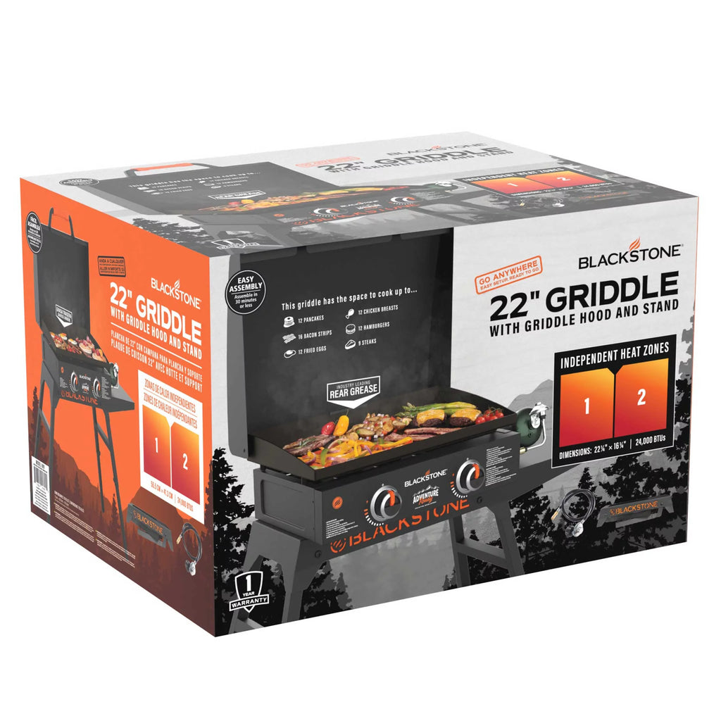 22 Propane Griddle with Stand and Adapter Hose O791915