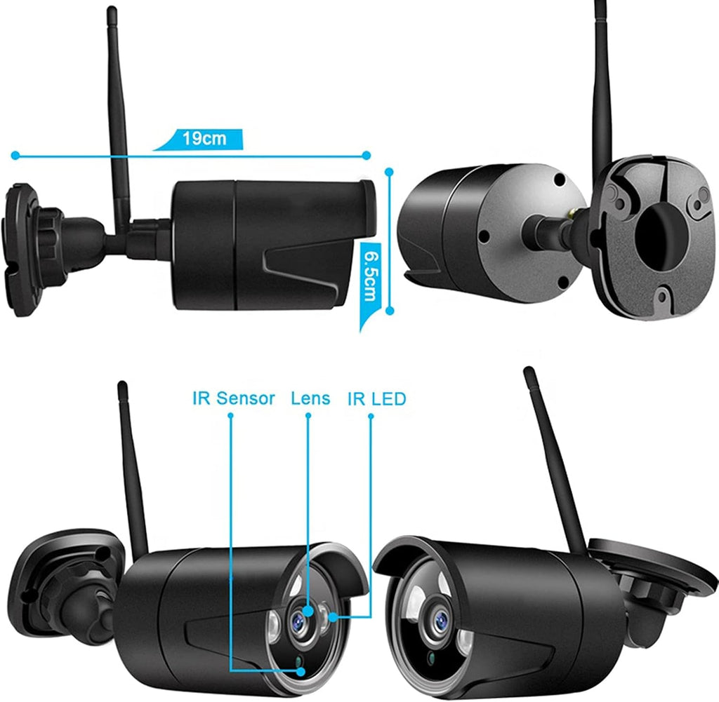 8 Channel 2MP Night Vision Security Camera System with DVR X333798