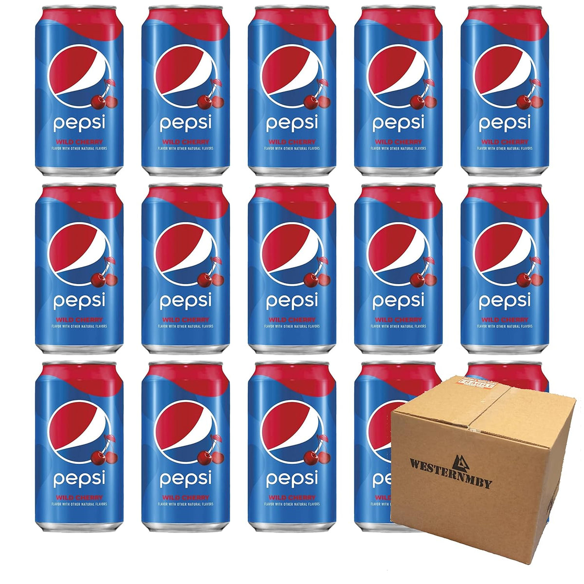 15 cans 12 fl oz Wild Cherry U589405