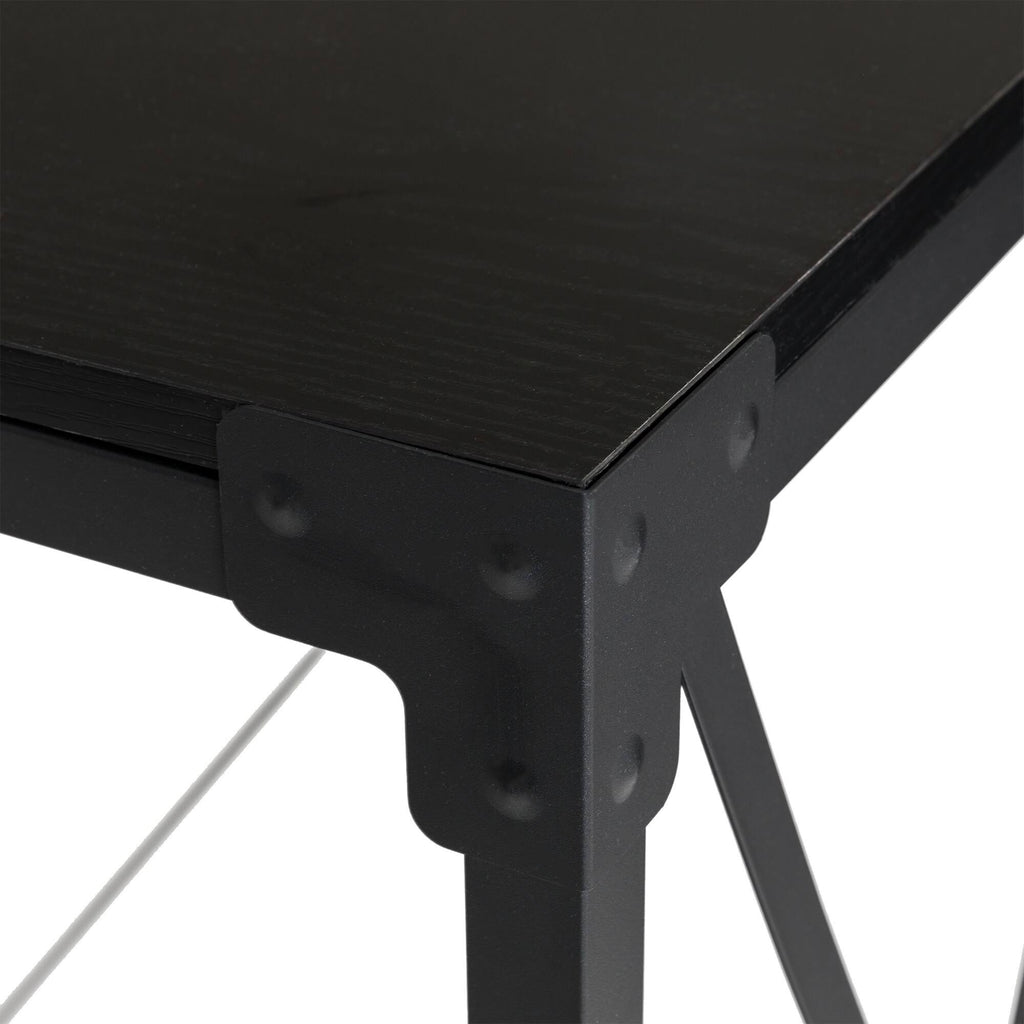 Black Wood/Metal Console Table X82555