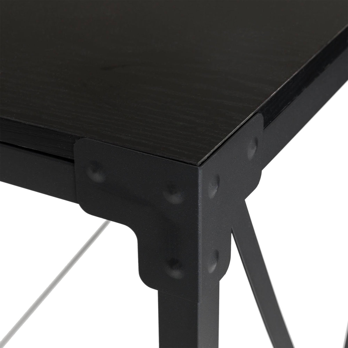 Black Wood/Metal Console Table X82555
