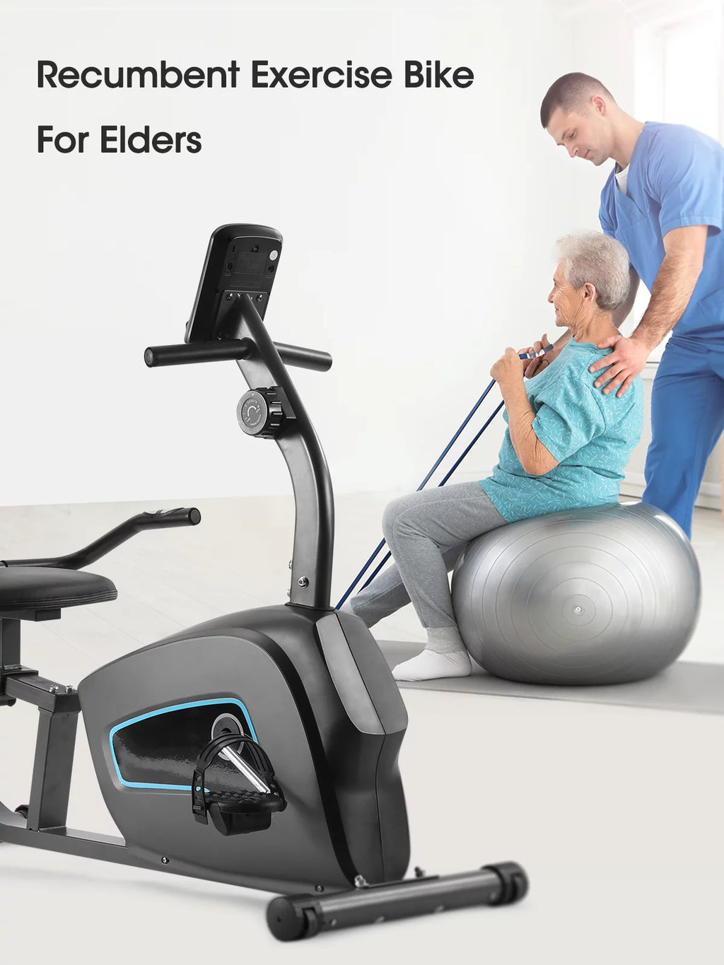 Recumbent Exercise Bike with Pulse Monitor N506