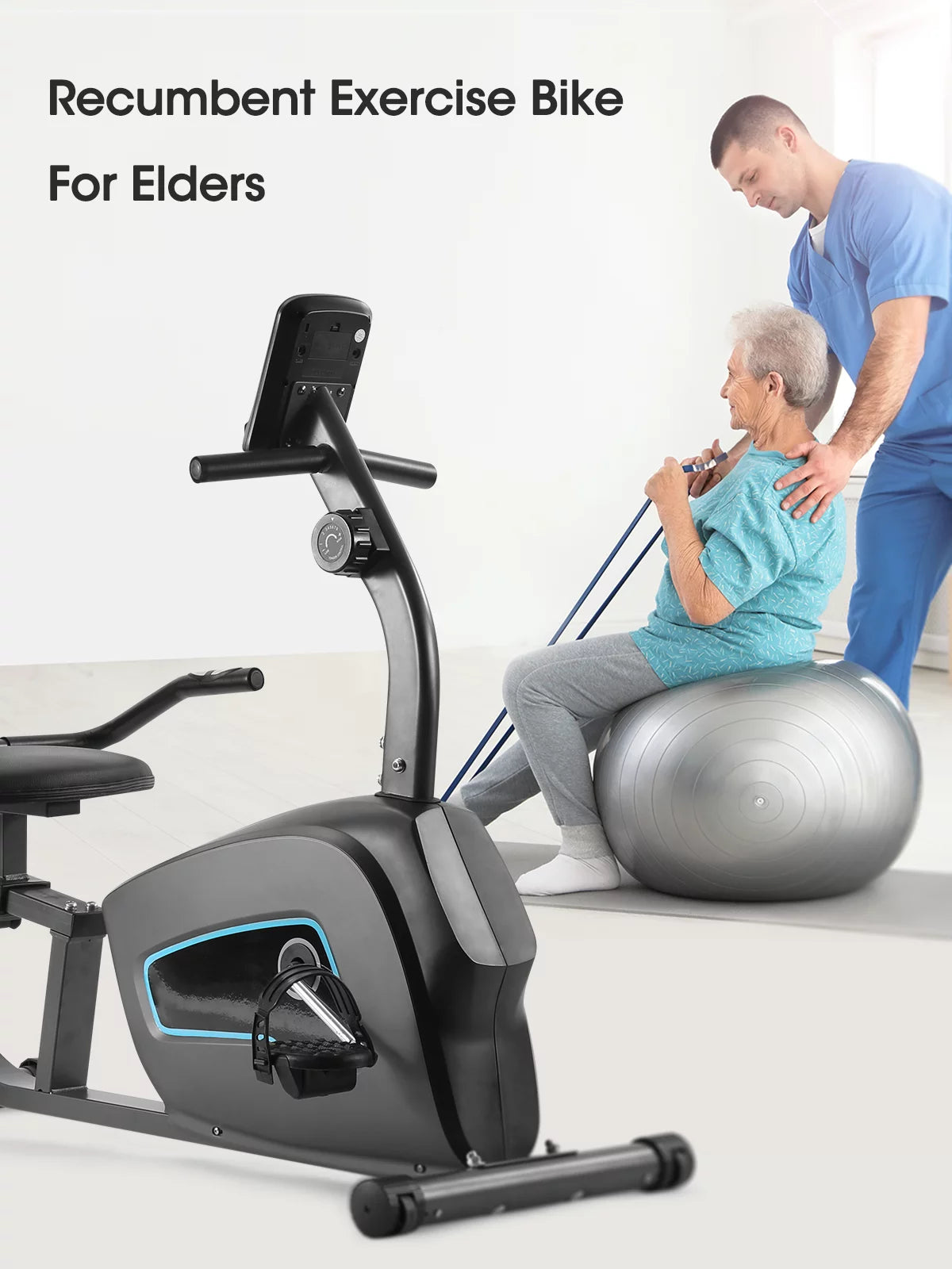 Recumbent Exercise Bike with Pulse Monitor N506