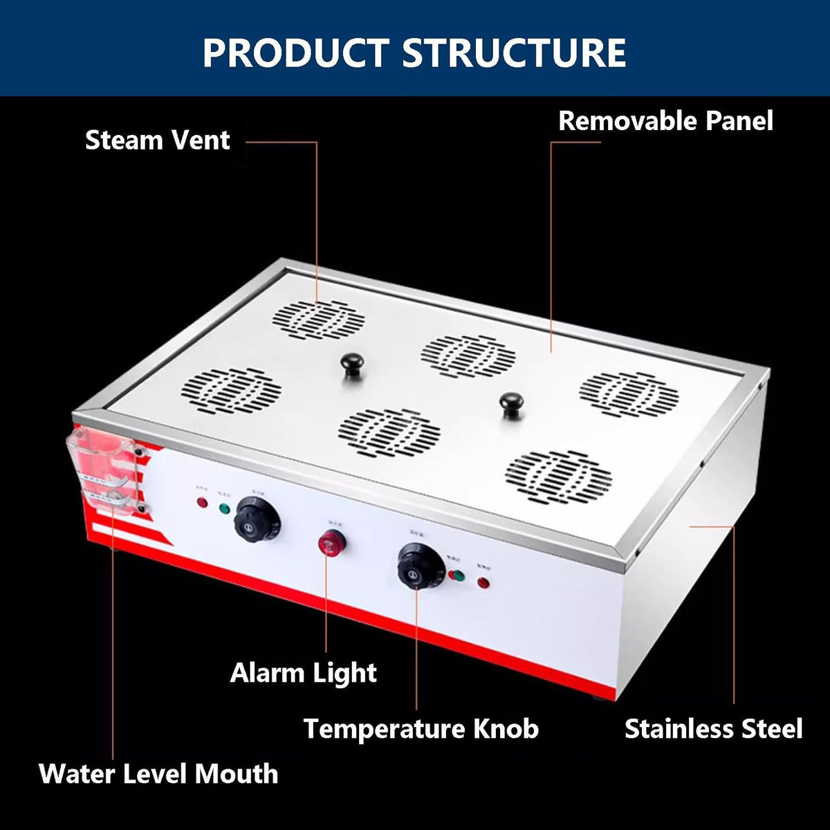 30-110℃ Temperature Control Steamed Buns Machine W705679