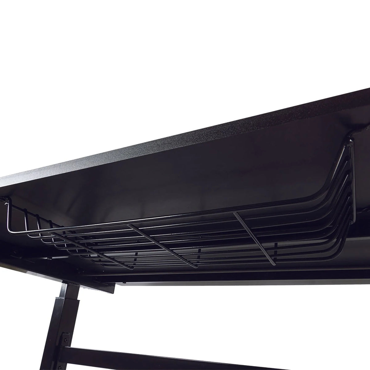 Black Height Adjustable Sit Stand Desk with Casters P17123