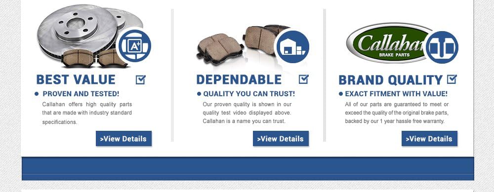 Premium OE 5 Lug Rotors + Ceramic Brake Pads + Hardware R43586