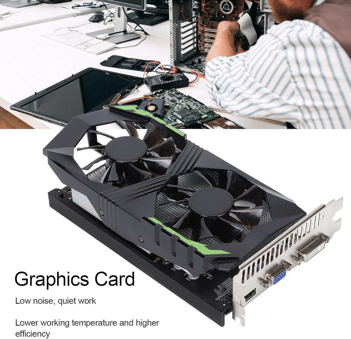 4GB DDR5 128bit Dual Fan Graphics Card D681978