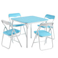 Kids Folding Activity Table and Chairs 5 Piece Set Black Y5819