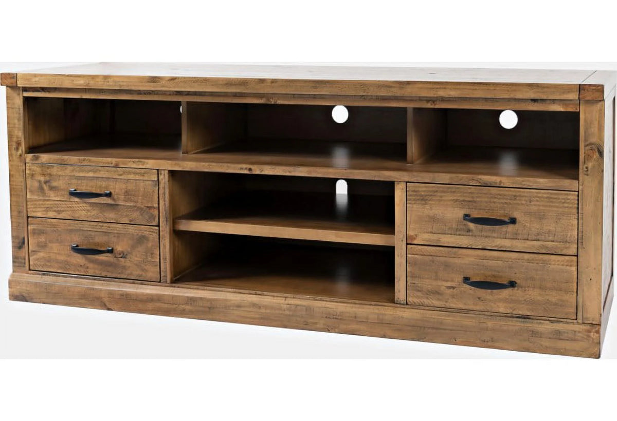 Rustic Distressed Pine TV Stand Q310883