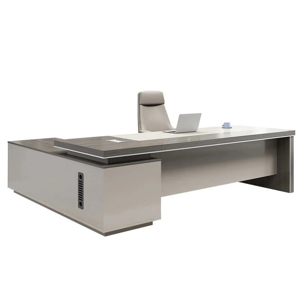 L Shape Computer Desk Table Melamine P481960