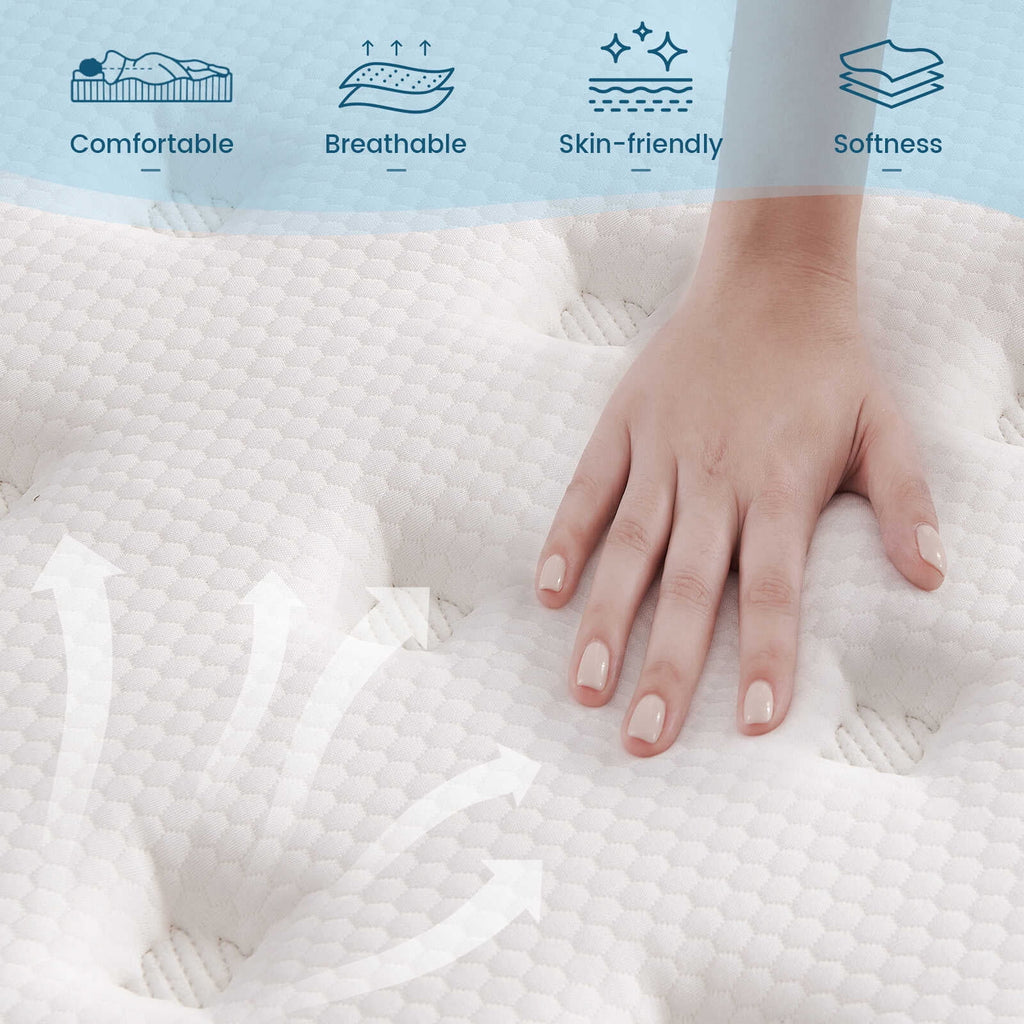Queen 12 Inch Hybrid Memory Foam Mattress I93033