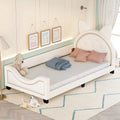 White Faux Leather Twin Upholstered Daybed S37756