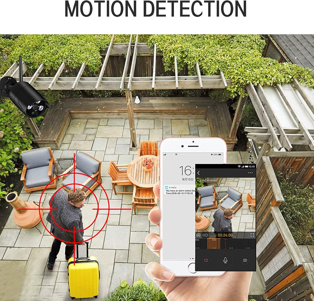 8 Channel 2MP Night Vision Security Camera System with DVR X333798