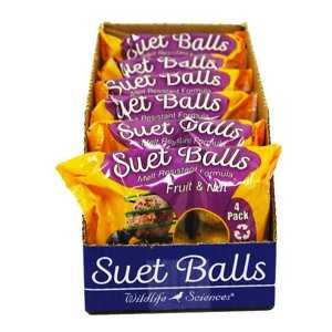 Fruit & Nut Suet Balls Wild Bird Food, 6 count U57493