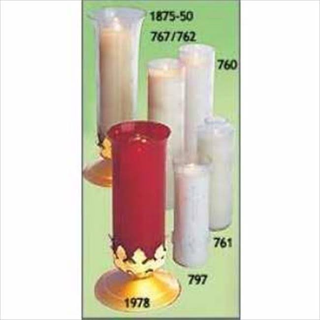 Clear Plastic 7 Day Candles Pack Of 24 U52469