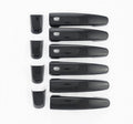 Gloss Black Car Door Handle Cover Trim 10 Piece Kit X1635