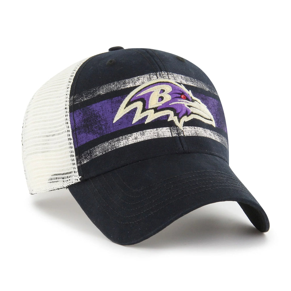Men's Black/White Trucker Snapback Hat W3851