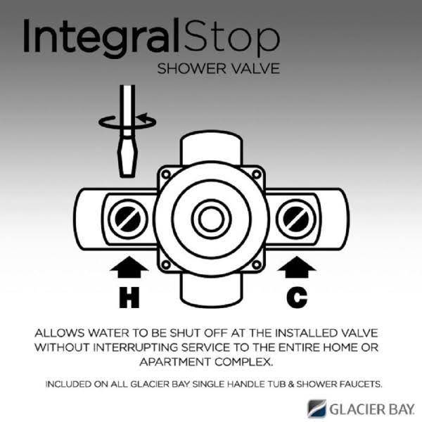 Chrome Single-Handle Tub and Shower Faucet H456