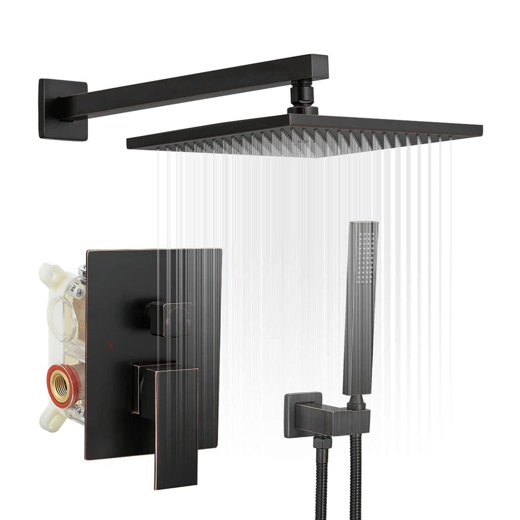 Oil Rubbed Bronze Complete Shower System with Rough-In Valve N501