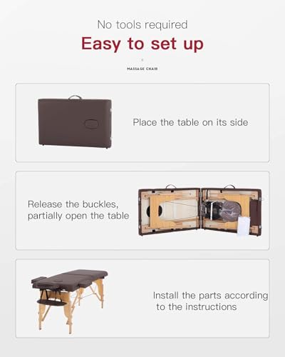 Portable Adjustable 2 Folding Massage Table K590215