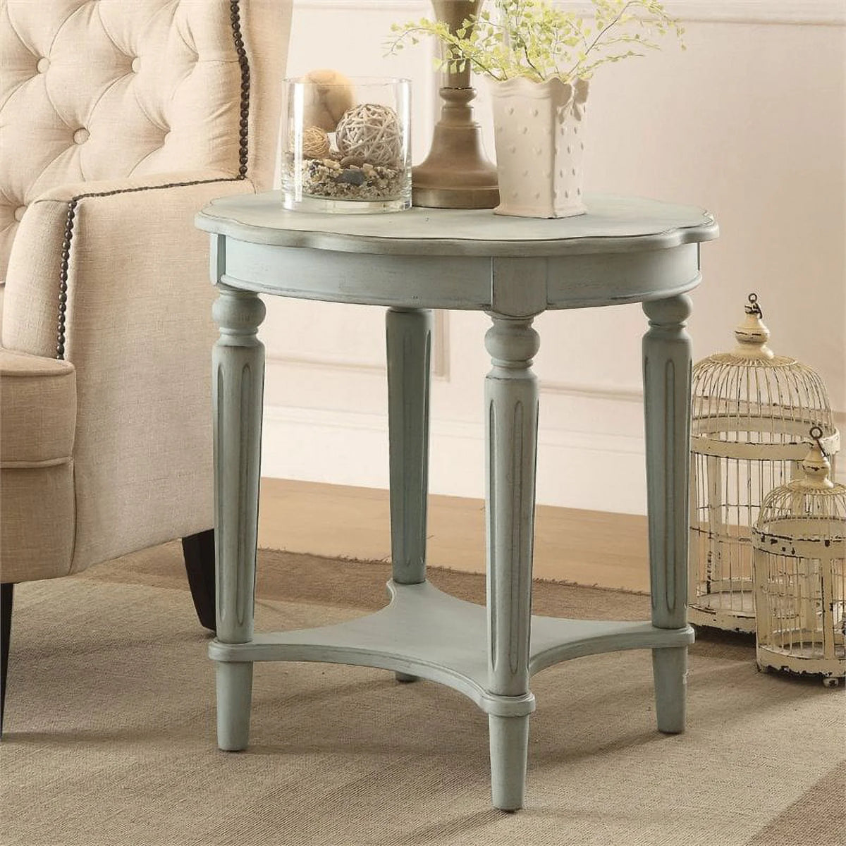 Antique Green End Table Set A72971